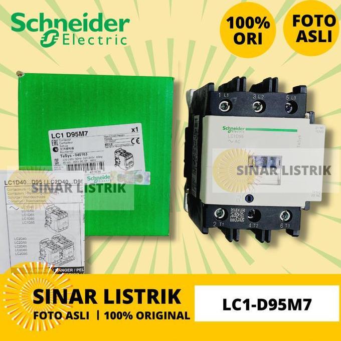 Promo SCHNEIDER LC1D95M7 LC1-D95M7 LC D95 M7 220VAC Diskon