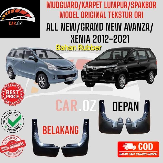 Mudguard/Karpet Lumpur/Spakbor/Spatbor Avanza-Xenia 2012-2021 Bahan Rubber 1 Set Original Model  Car