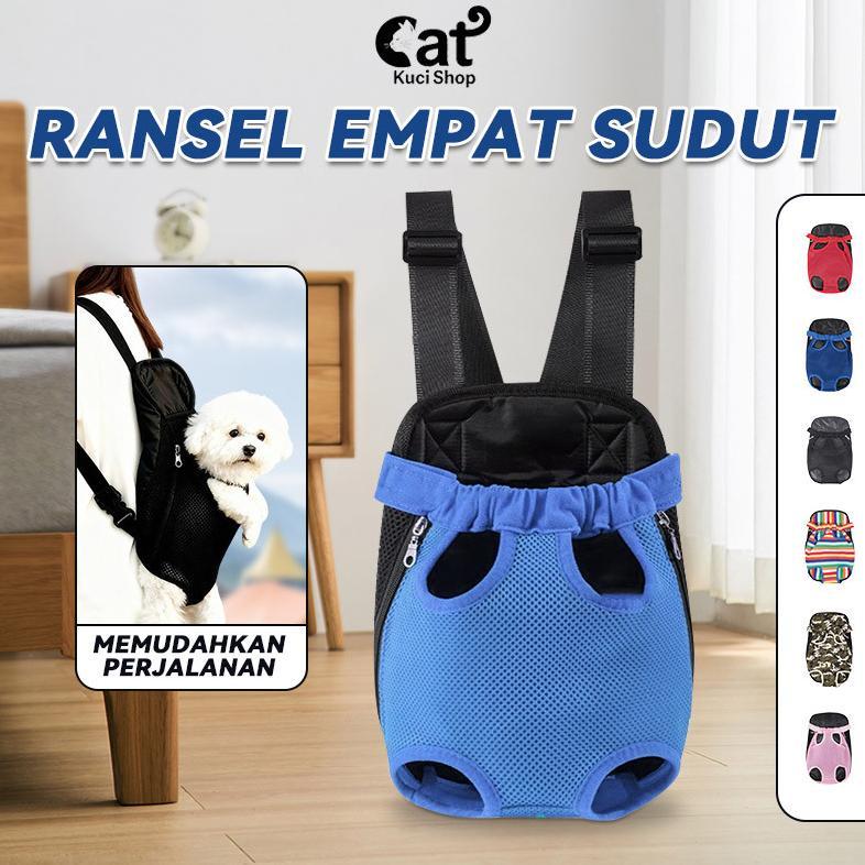 Anjing Kitten Lucu Kecil Besar Gendongan Kucing Depan Belakang Tas Gendong