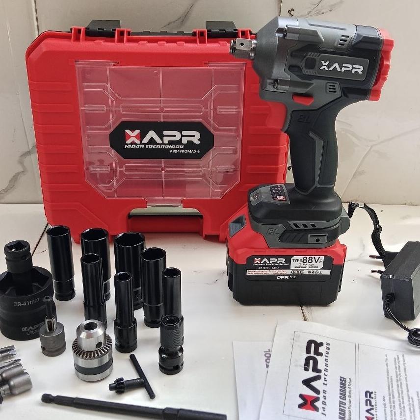 Mesin Impact Wrench Apr Ap84 Promax + 1 Batrai 15Cell Xapr Ap84Promax+ Ap84Promax