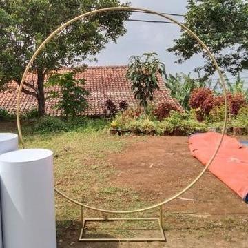 READY STOCK LINGKAR BESI RING DEKORASI / Circle /dekorasi kaki adjust/ring Dekorasi Backdrop (PREMIU