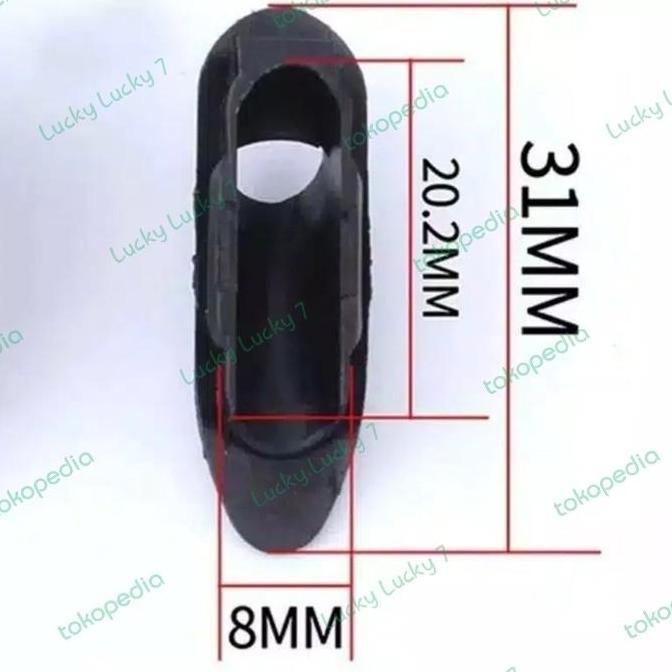 Plastik jalur Frame inner kabel cable guide Karet Frame inner kabel