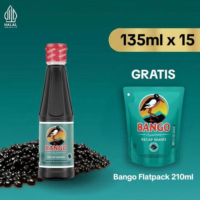 Wurzen- [Free Bango Kecap Manis 0Ml] Bango Kecap Manis Botol 135Ml Isi 15