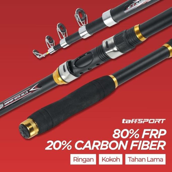 Fishing- Satu Set Paket Joran Reel Pancing Set Pancingan Ikan Galatama Joran Dan Katrol Rill