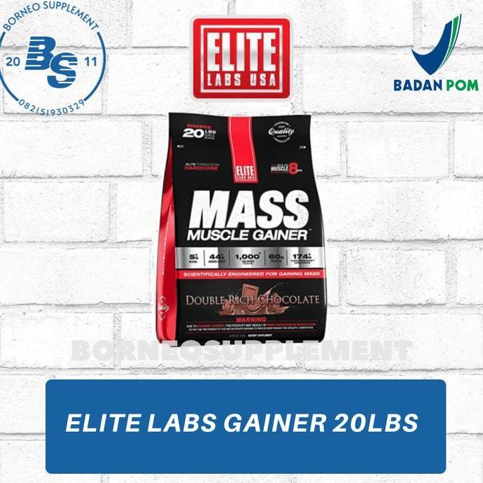Elite Labs Mass Muscle Gainer 20 Lbs Weight Gainer 20 Lbs