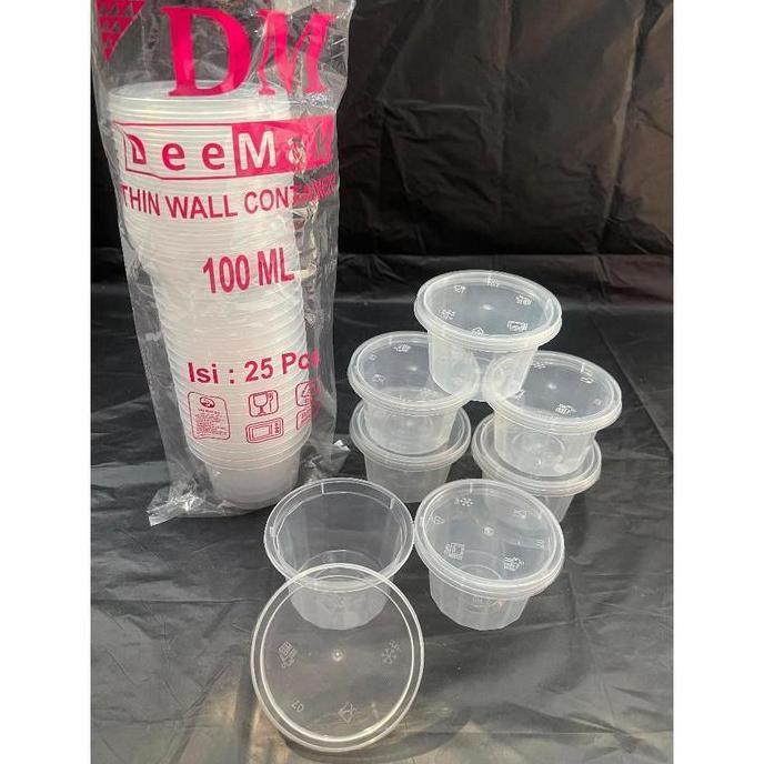 THINWALL SAMBAL/THINWALL KECIL 100ML MEREK DM 1 SLOP ISI 25 SET