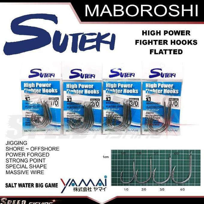 Hook SUTEKI Maboroshi High Power Kail Pancing Assist Jig Jigging Tanpa Lubang
