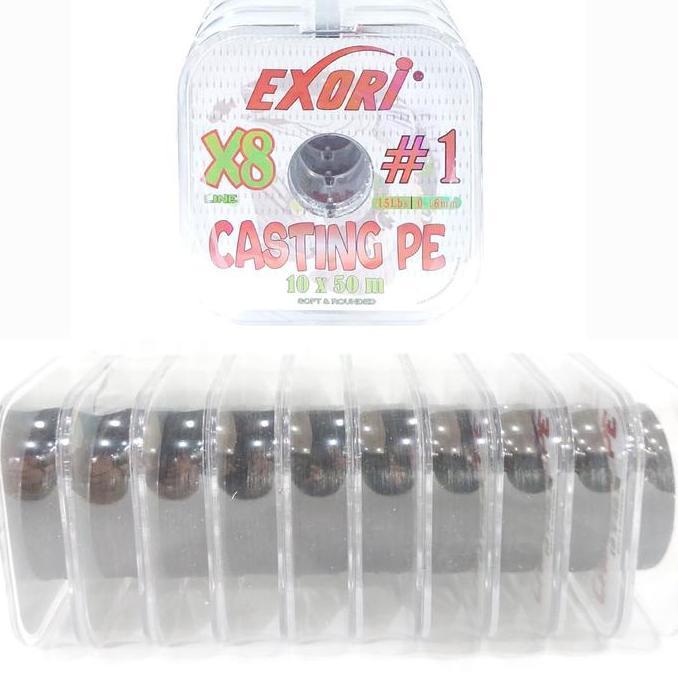 Senar PE EXORI Casting PE X8 50m | Senar PE Tipe Konekting 10x50m