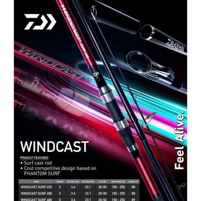 Daiwa Windcast Wind Cast 425 450 480 Rod Surf Joran Pasiran