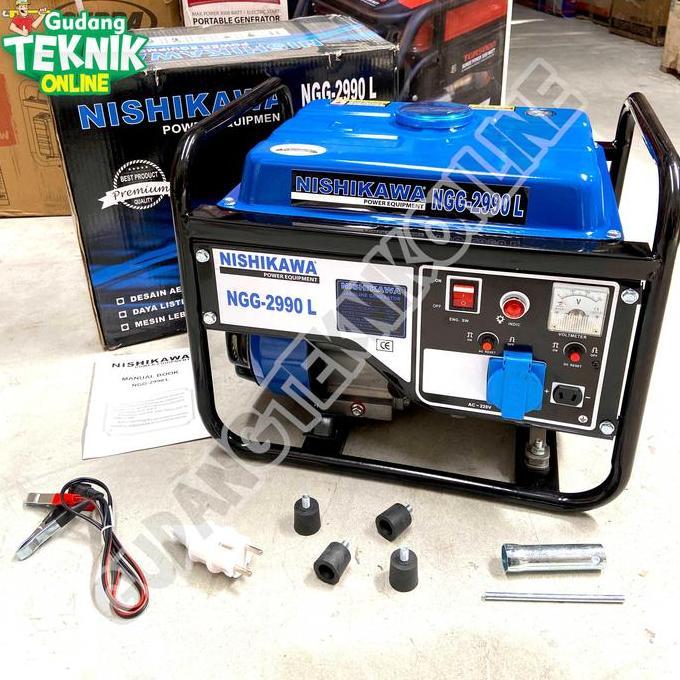 LOANHERCH Genset 1000W 4Tak NISHIKAWA NGG2990L Power Generator 1000W NGG 2990L - Gasoline Genset Ben