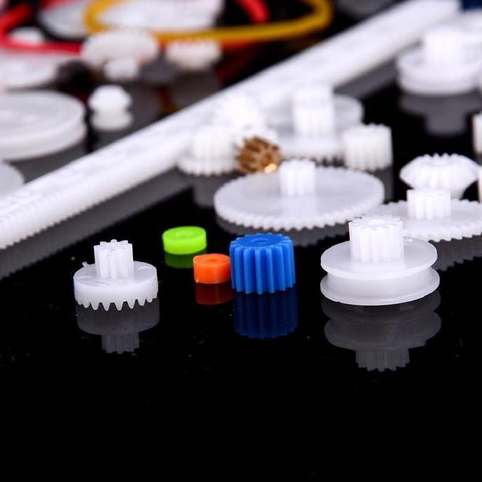 TOQMIJIN 75PCS/Set Gear Mainan Plastik / Roda Gigi Plastik / Gear Plastik Maina