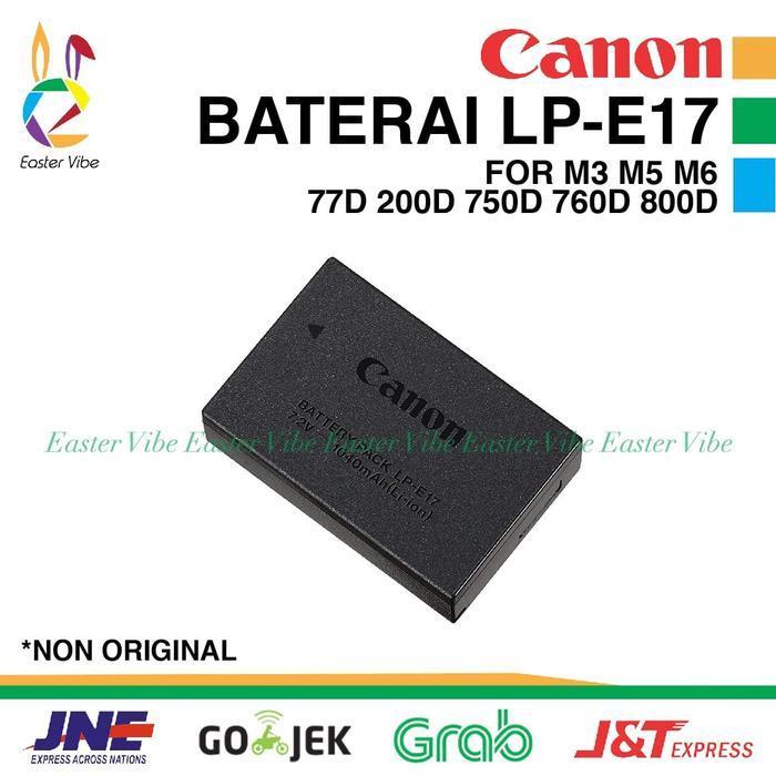 TERBARU - CANON LP-E17 LP E17 BATTERY BATERAI BATRE CANON M3 M6 200D 750D 800D