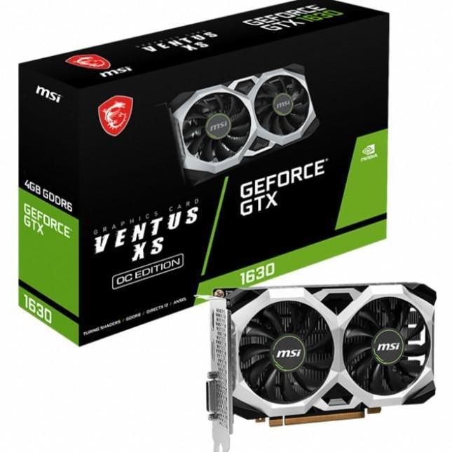 TERMURAH - MSI VENTUS XS NVidia GeForce GTX 1630 OC Edition 4GB GDDR6 Directx 12