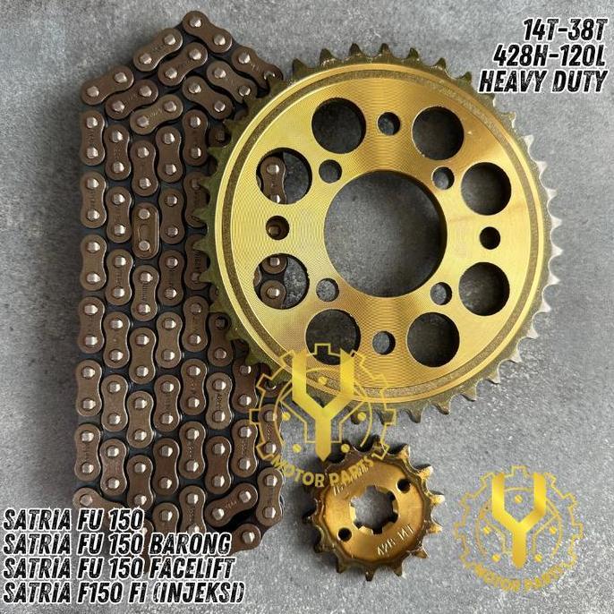 Promo GEAR GIR SET GEAR GIR PAKET SATRIA FU 150 SATRIA FU 150 FACELIFT 38T Diskon