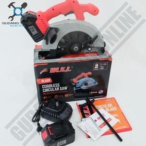 QUIXOTE Mesin Circular Saw Cordless BULL BL588 - Gergaji Kayu 7inch Cordless BULL BL 588