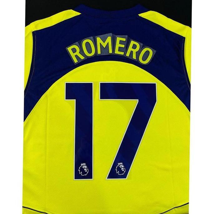 [Amashopp12] NNS SPURS 2025/26 3RD = ROMERO (17). Original nameset for Jersey. Avery Dennison.