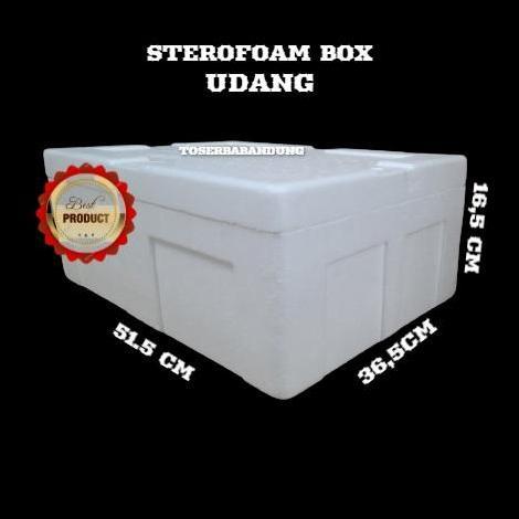 Xixix- Sterofoam Box Udang Benur Sterofom Kotak Bandung Styrofoam Ikan Beku