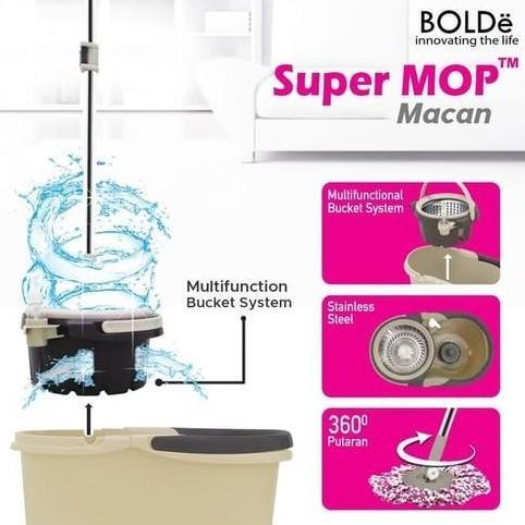 Woix- Alat Pel Bolde Super Mop Macan Stainless Bolde Macan Bolde