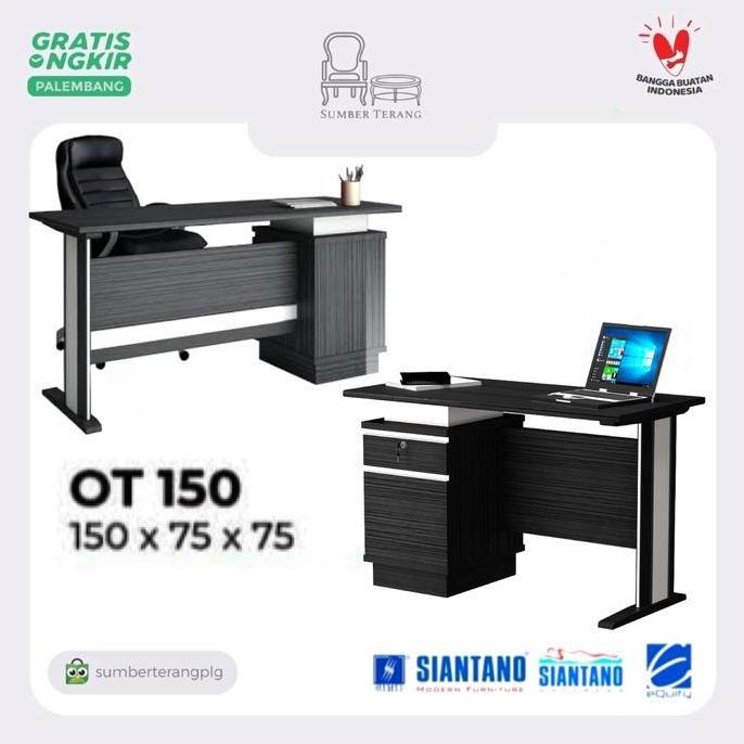 Meja Kerja Manager Meja Tulis 1/2 Biro Meja Kantor Siantano OT 150