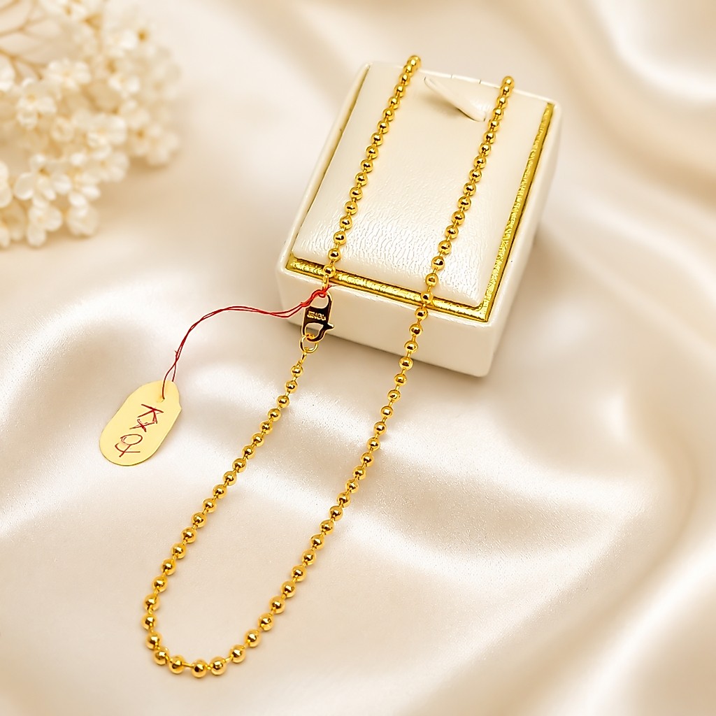 Kalung Biji Lada Dewasa Lapis Emas