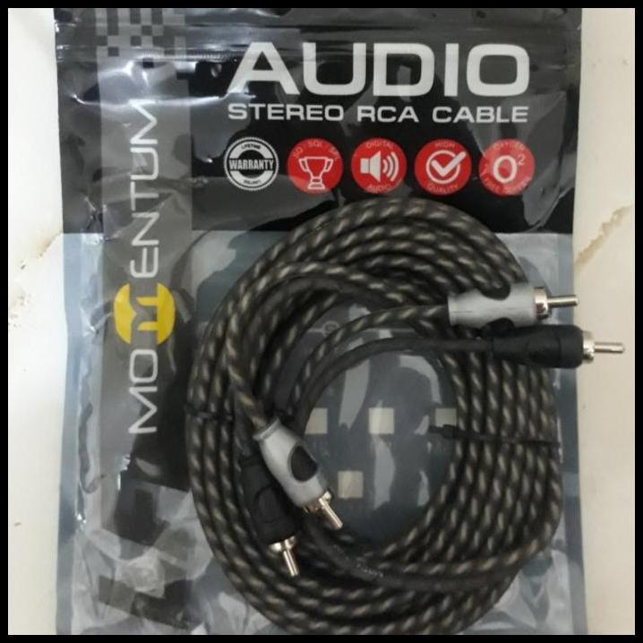 DISKON KABEL RCA MOMENTUM TYPE LF / RCA MOMENTUM HITAM 