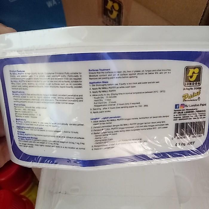 Rj London Dempul Tembok Plamir Tembok Dempul Kayu Dempul Asbes Gypsum
