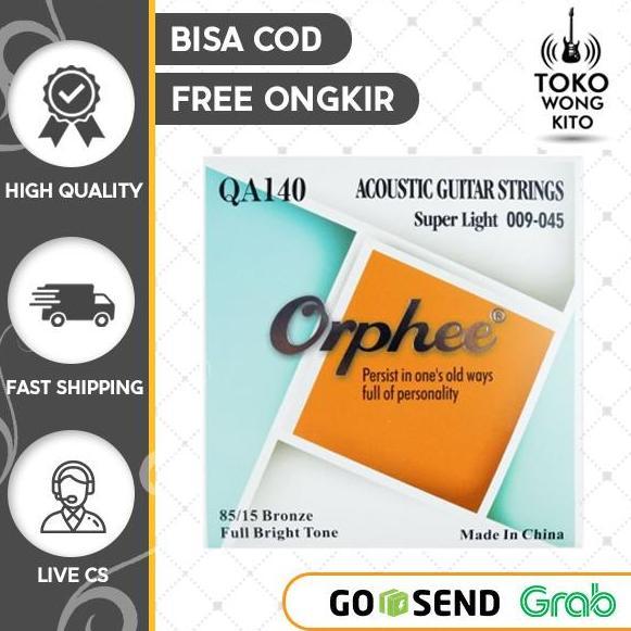 Bebasaja - Senar Gitar Akustik Orphee Qa140 Qa150 Qa160 Qa170 Senar Gitar Orphee