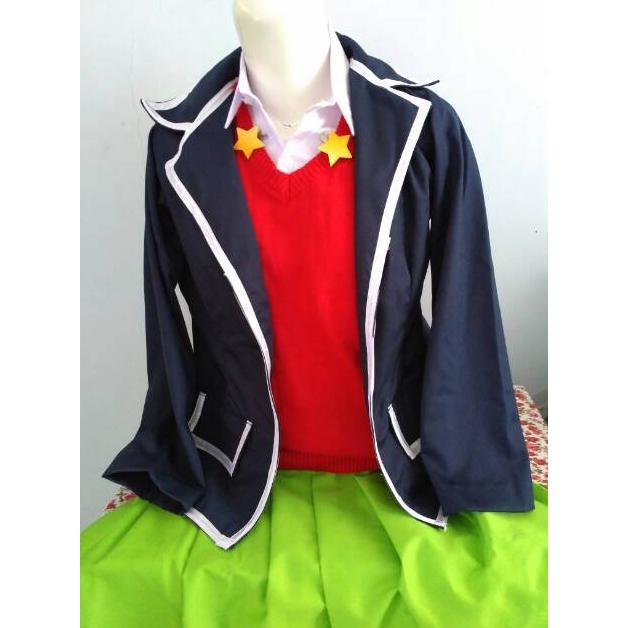 Kostum Cosplay Seifuku Itsuki Nakano Anime Go-Toubun High Quality Diskon