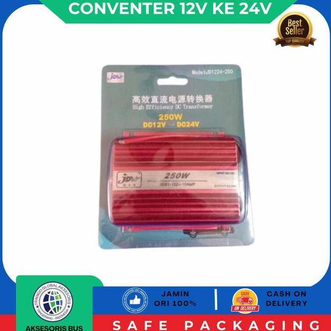 ZCXVC Conventer 12V ke 24V/Step Up JDW 250W Dc 12v to Dc 24v