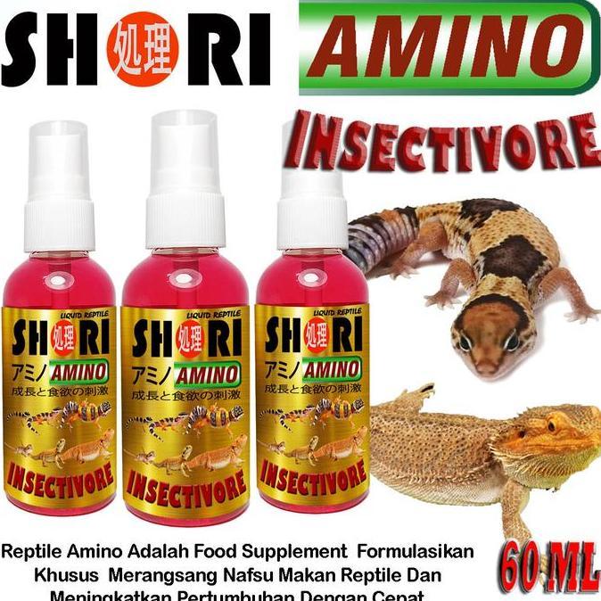SHORI AMINO INSECTIVORE OBAT PENAMBAH NAFSU MAKAN PERTUMBUHAN REPTILE VITAMIN GECKO SALVA VARANUS BE