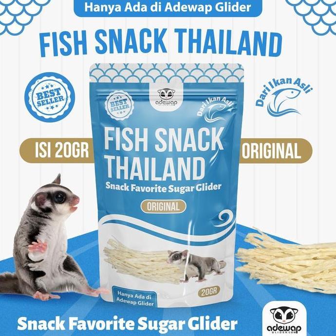 Fish Snack Thailand Sugar Glider import snack favorit recomended