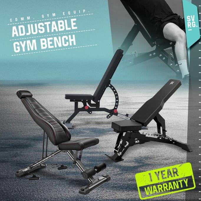 Svrg Adjustable Gym Bench - Kursi Fitness & Gym - Bench Press
