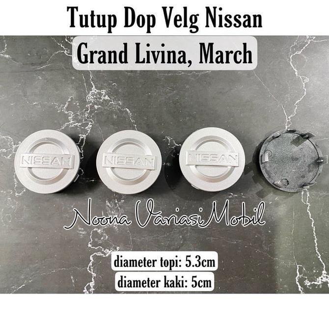 Promo Tutup Dop Velg Nissan March Livina 4pcs center dop Diskon