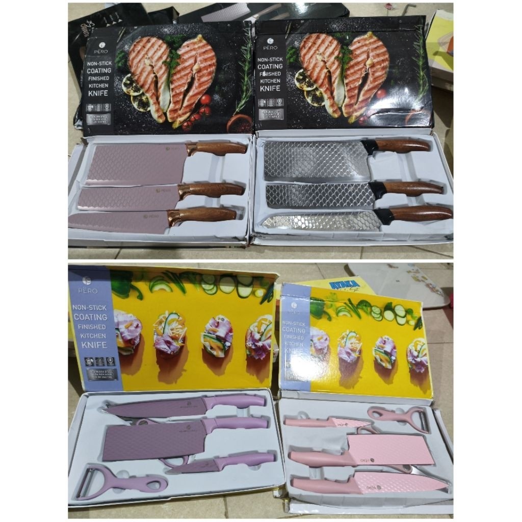 KNIFE SET PERO - AYAKA PERO - KNIFE SET JUMBO - KNIFE SET OF 5 - ORIGINAL PERO