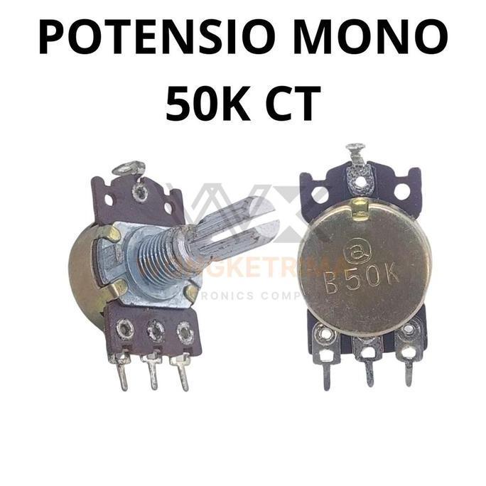 Potensio 50K Mono + Ct | Potensiometer 50 Kilo Mono Ct