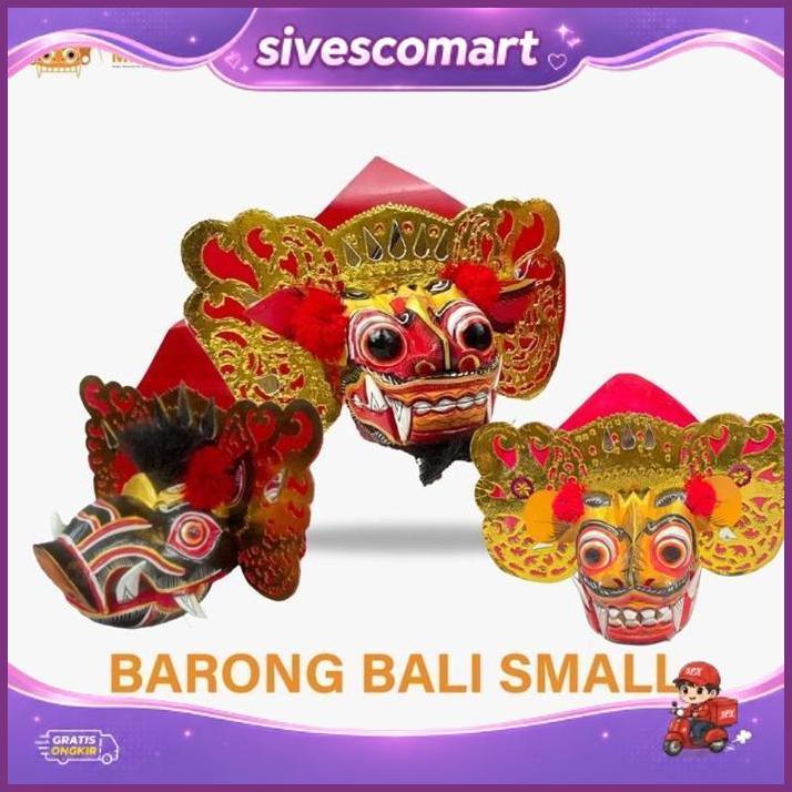 Topeng Barong- Tapel Barong - Barong Bali - Miniature Barong - Kerajinan Bali - Topeng Kayu - Tapel 