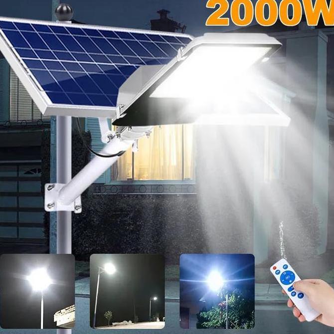 Jual, Lampu Tenaga Surya Outdoor Waterproof 2000 Watt Panel Solar Surya