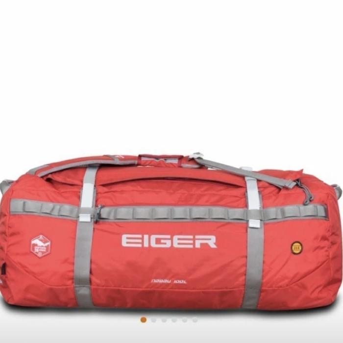 PROMO DISKON - TAS EIGER NABAU DUFFLE BAG 100L TRAVEL BAG TAS MUDIK