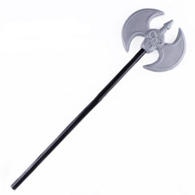 ------] Two Side Axe Grim Reaper blade Halloween Costume Props