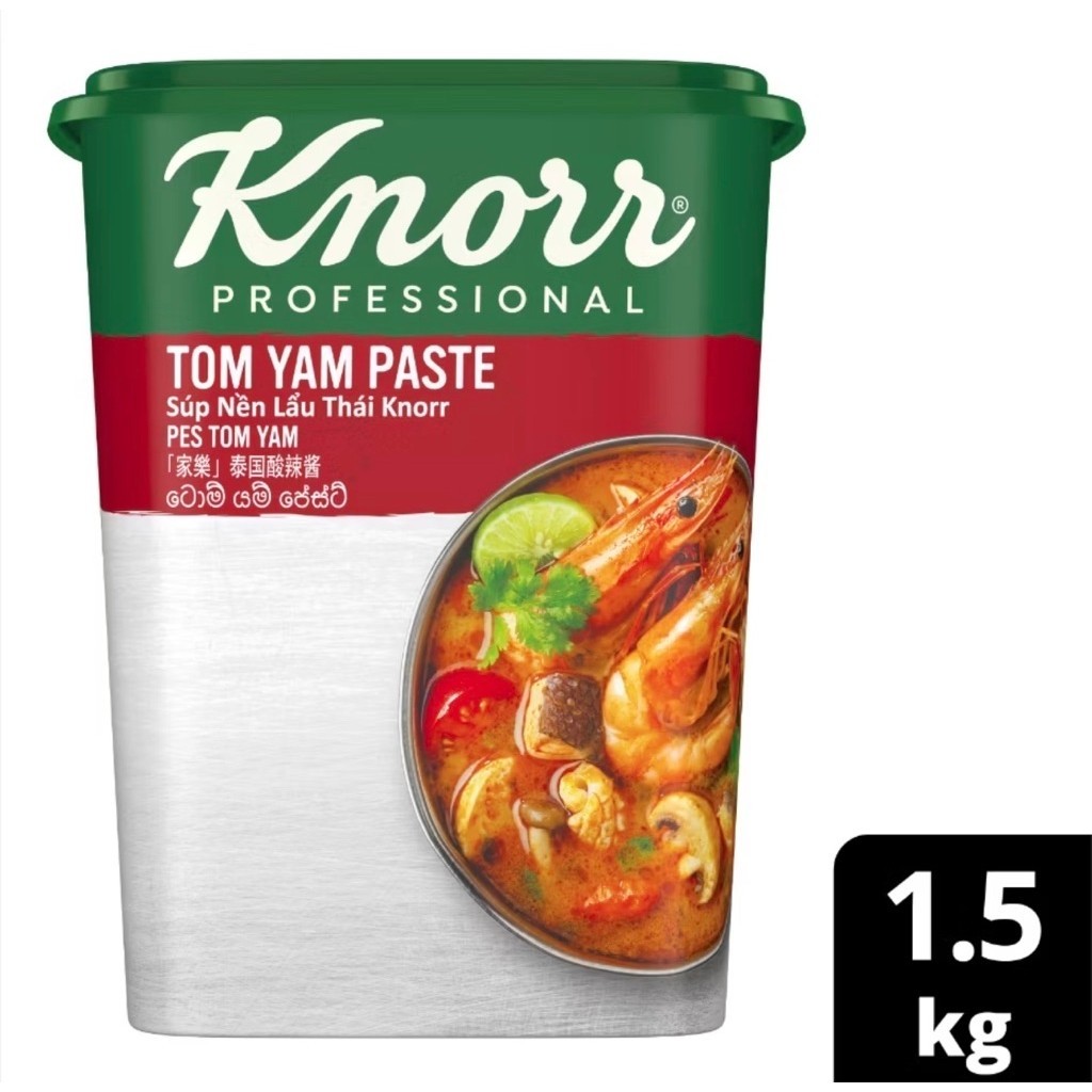 Knorr Tomyam Paste 1.5kg Thailand Knorr Tom Yam Paste 1,5kg Knorr Tomyum Paste