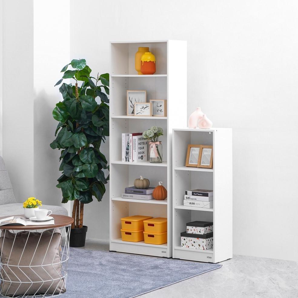 Informa Paulson Rak Buku 5 Tingkat - Putih Bookshelf Susun Rak Bacaan Shelf Buku Lemari Buku