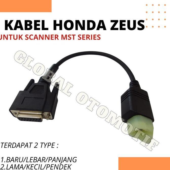Kabel HONDA Scanner Motor Injeksi MASTER ZEUS MST-100P MST-400 Asli