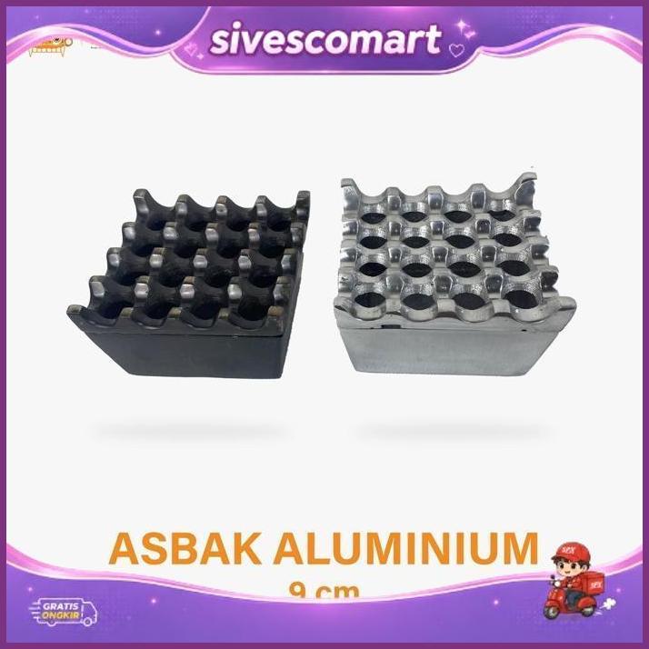 Asbak Aluminium 16 Lubang - Asbak Rokok Aluminium - Asbak Besi - Asbak Alloy - Asbak Unik - Asbak Ro