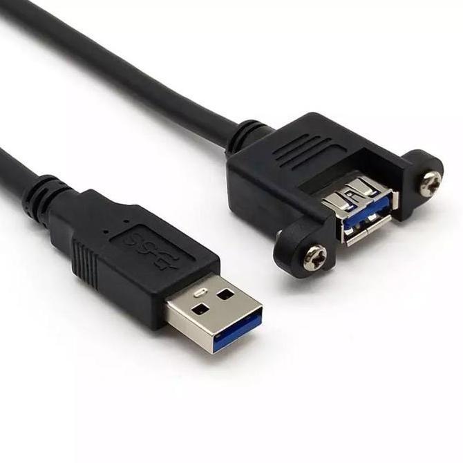 USB 3.0 MALE TO FEMALE EXTENSION CABLE PANEL MOUNT 100 CM 1 METER ITEBND