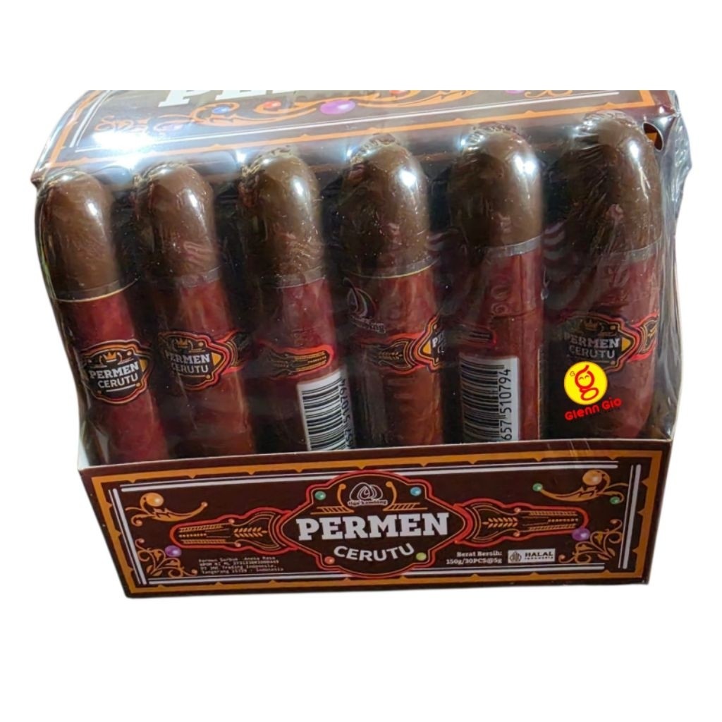 Permen Serbuk Aneka Rasa Permen Cerutu Tiga Kambing Box isi 30 Pcs