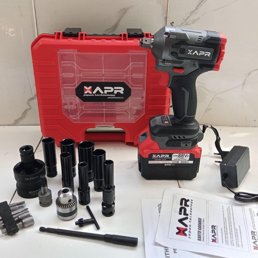 Mesin Impact Wrench Apr Ap84 Promax + 1 Batrai 15Cell Xapr Ap84Promax+ Ap84Promax