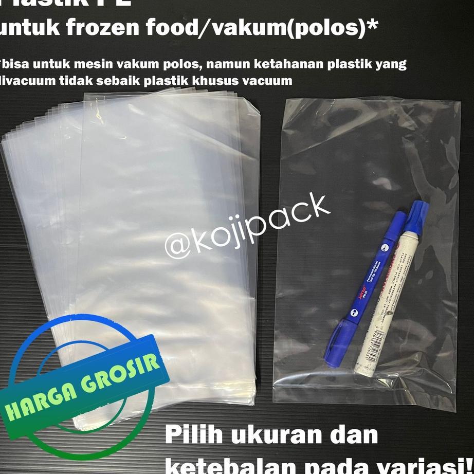 Plastik Pe Murni 12X20 12X25 15X20 18X30 20X30 23X35 15X25 25X38 28X40 30X50 40X60 60X100 Tebal 05 0
