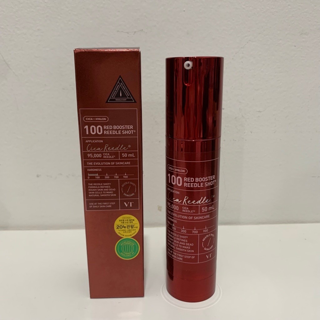 PRELOVED VT Cosmetics Red Booster Reedle Shot 100 Untuk Kulit Sehat Kenyal