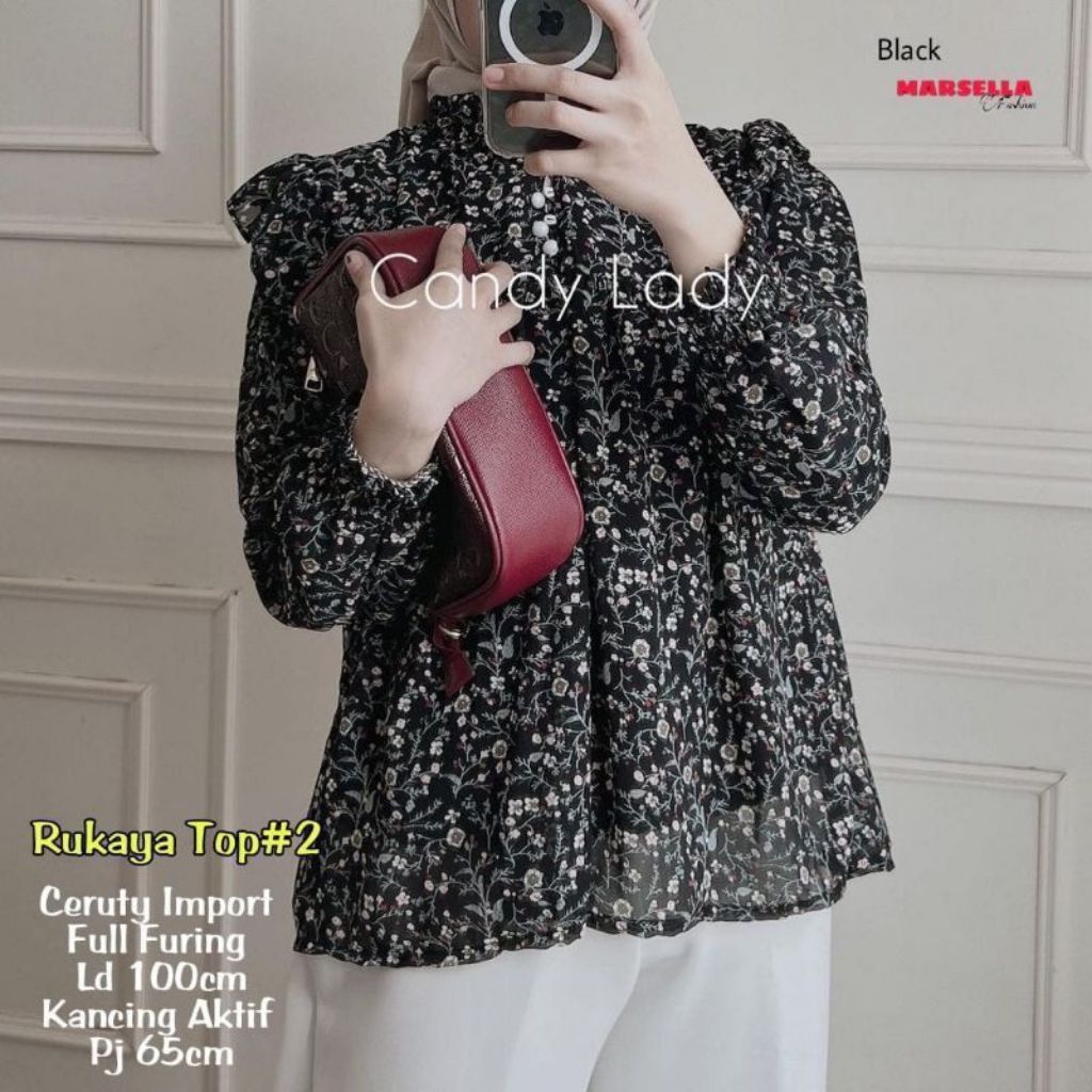 READY RUKAYA TOP LABEL MADANI atasan wanita