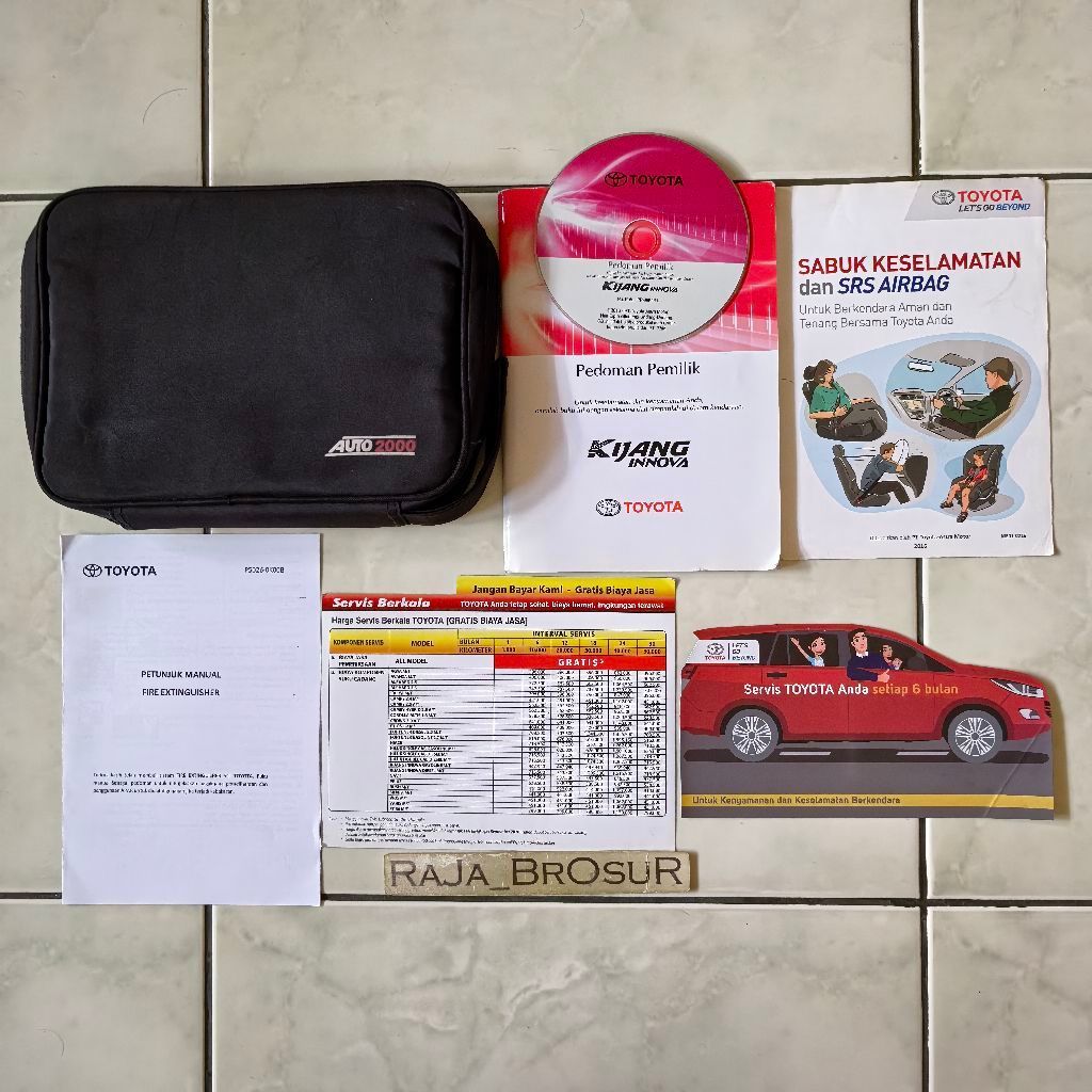 Buku Pedoman Pemilik + CD VCD Manual book Toyota Kijang Innova Reborn G V Q Venturer 2015-2020 Free 